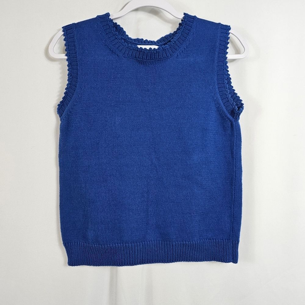 Cartolina Nantucket Knit Tank Sweater Vest in Blue - Size S